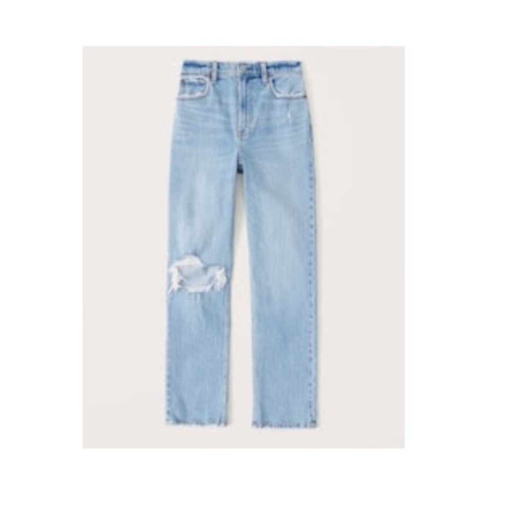 Abercrombie Ultra High Rise 90s Jeans Straight Leg